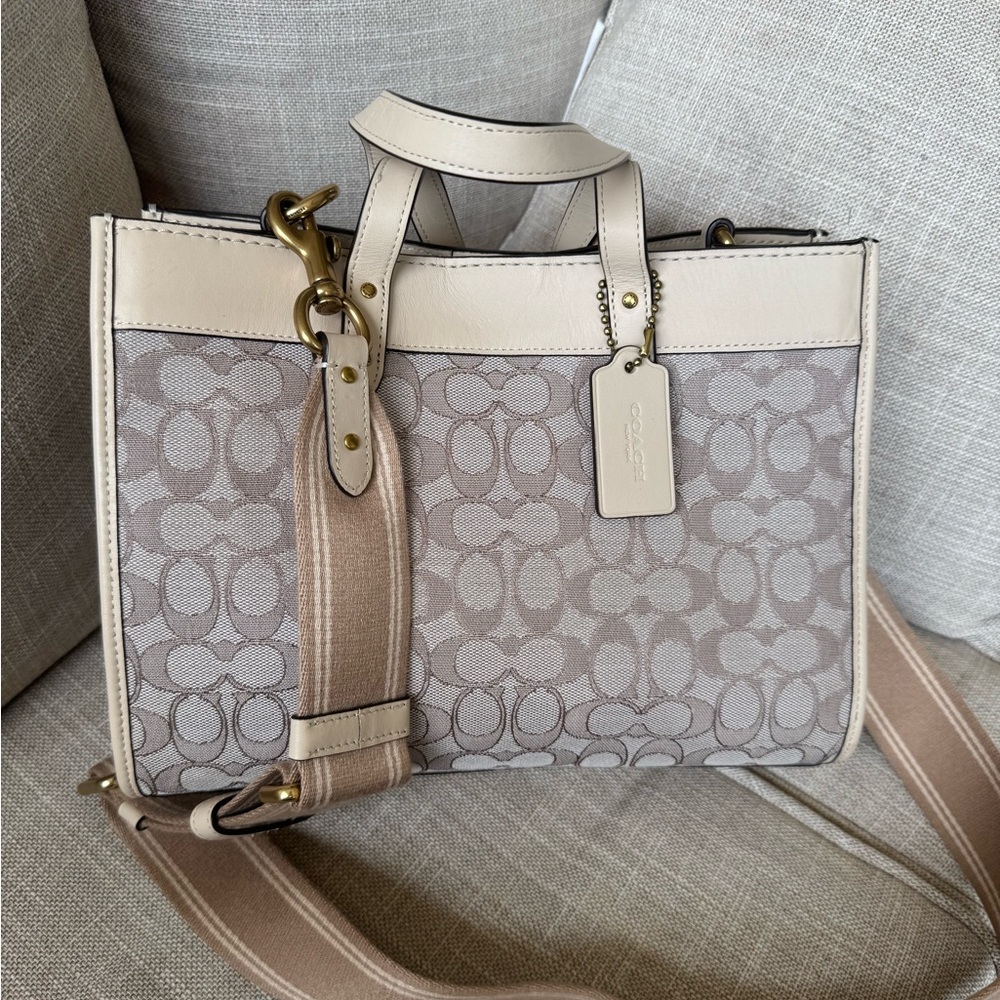 Coach field tote bag signature jacquard - Picture 3 of 17